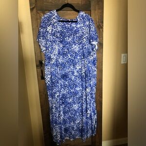 Lightweight knit maxi dress/lounger by Carole Hockman